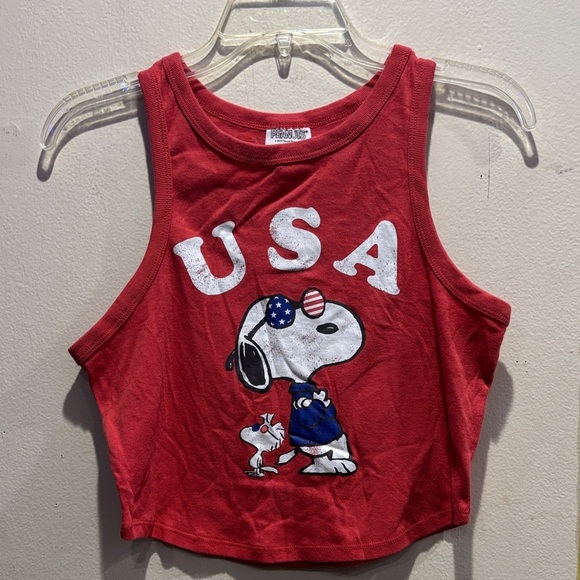 Peanuts Tops - Peanuts Red Graphic Tank Top